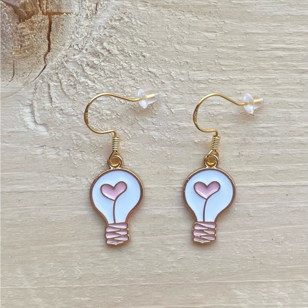 Gold Plated Edison Lightbulb Earrings